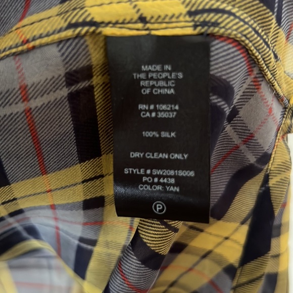 Joes jeans button front silk blouse - Picture 6 of 6